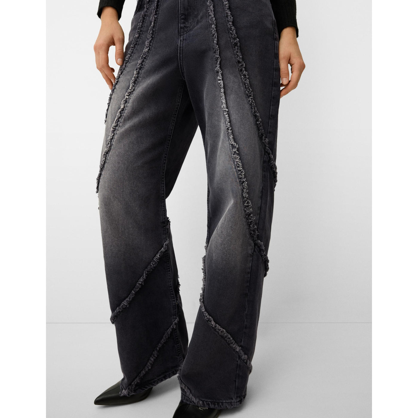 Baggy Jeans with Tassels