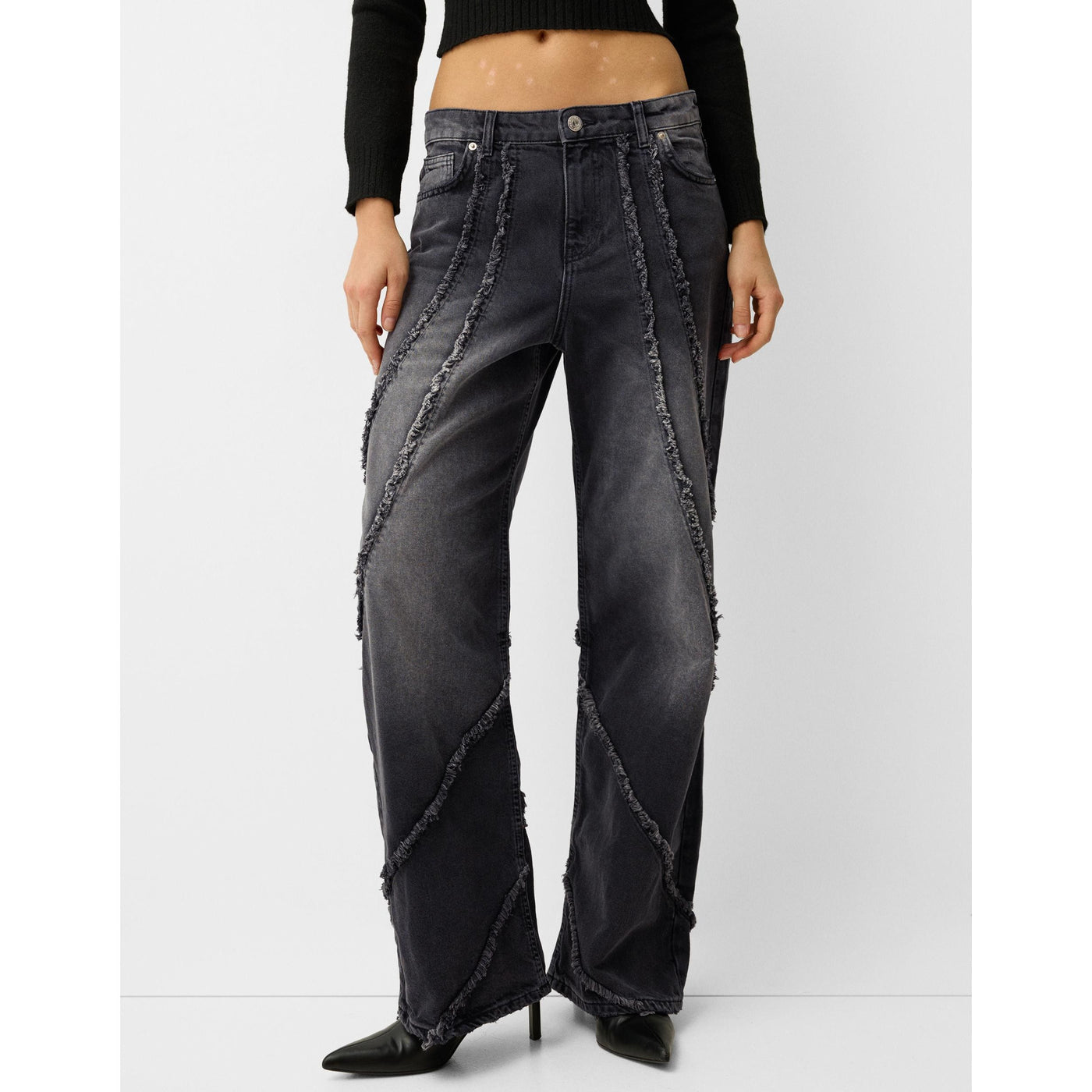 Baggy Jeans with Tassels