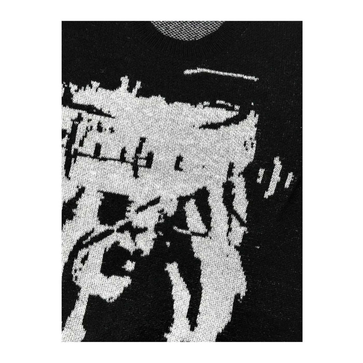 'Telepathy' Graphic Knitted Sweater