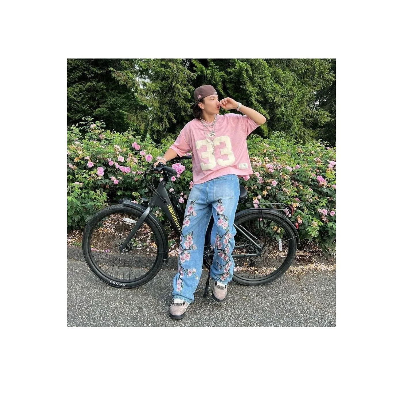 'Blossom' Embroidered Jeans