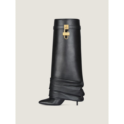 SHARK BOOTS BLACK STILETTO