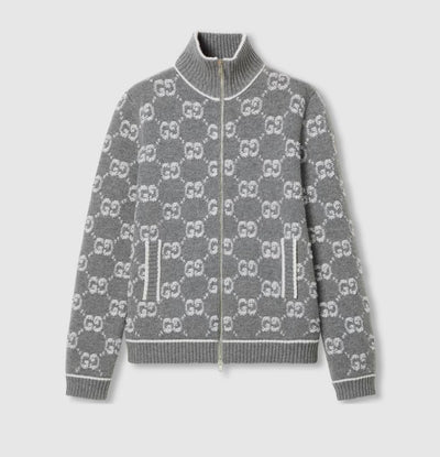 GG CARDIGAN ZIP GREY