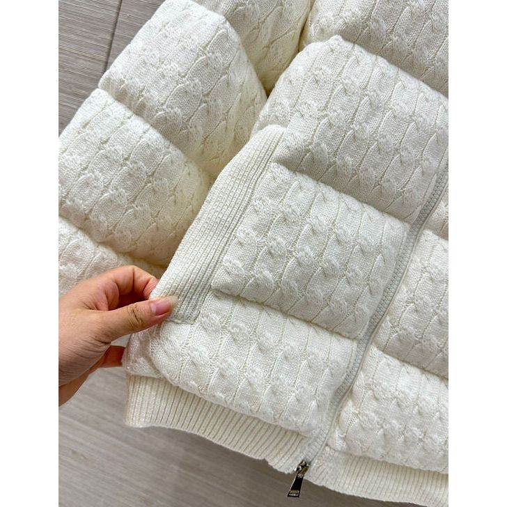 MONCLER KNIT COTTON JACKET