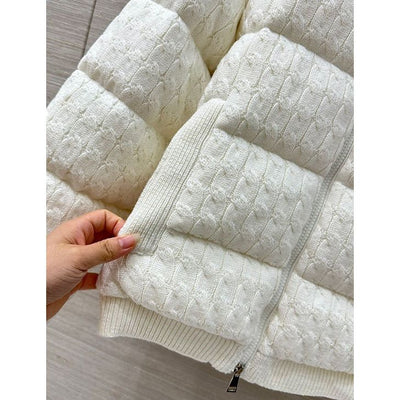 MONCLER KNIT COTTON JACKET