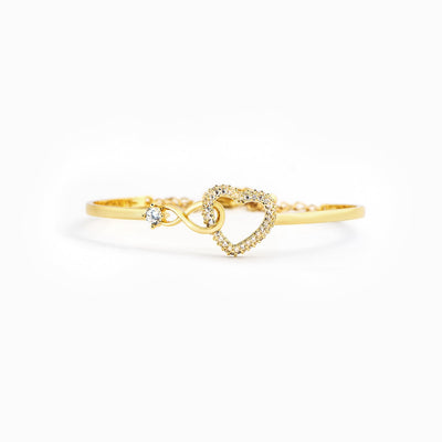 ALWAYS IN MY HEART - INFINITY HEART BRACELET