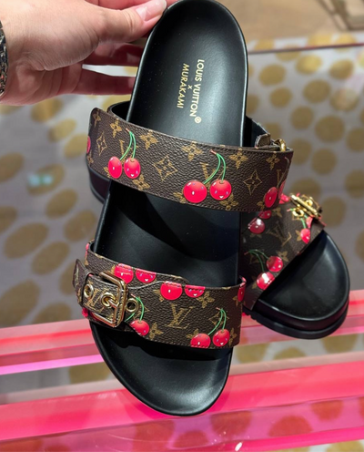 LV SANDALS CHERRY