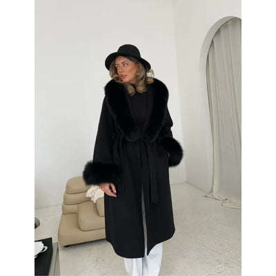 LUNEA LUXE LONG COAT BLACK