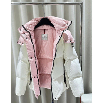 Moncler white pink coat