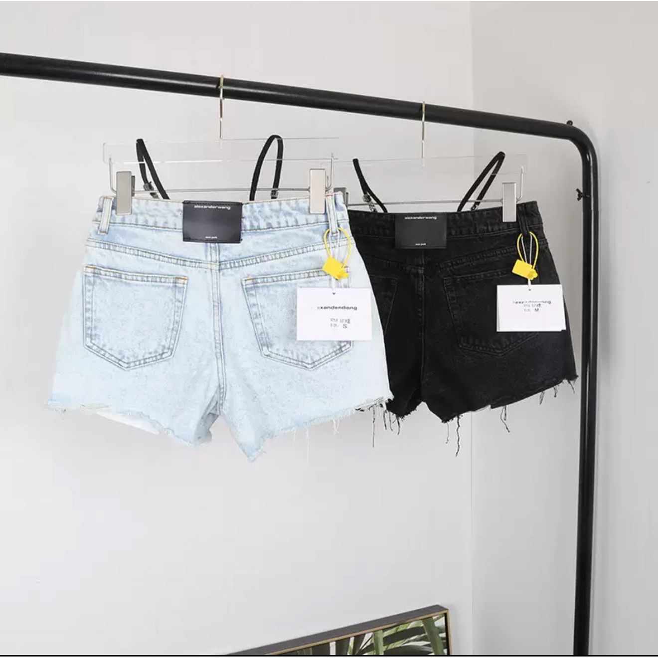 Wang denim shorts