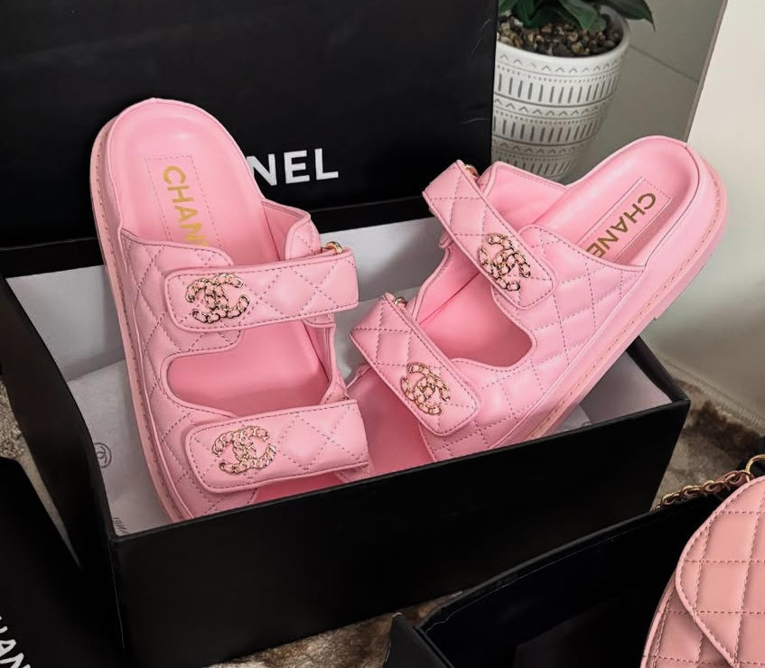 CC pink sandals