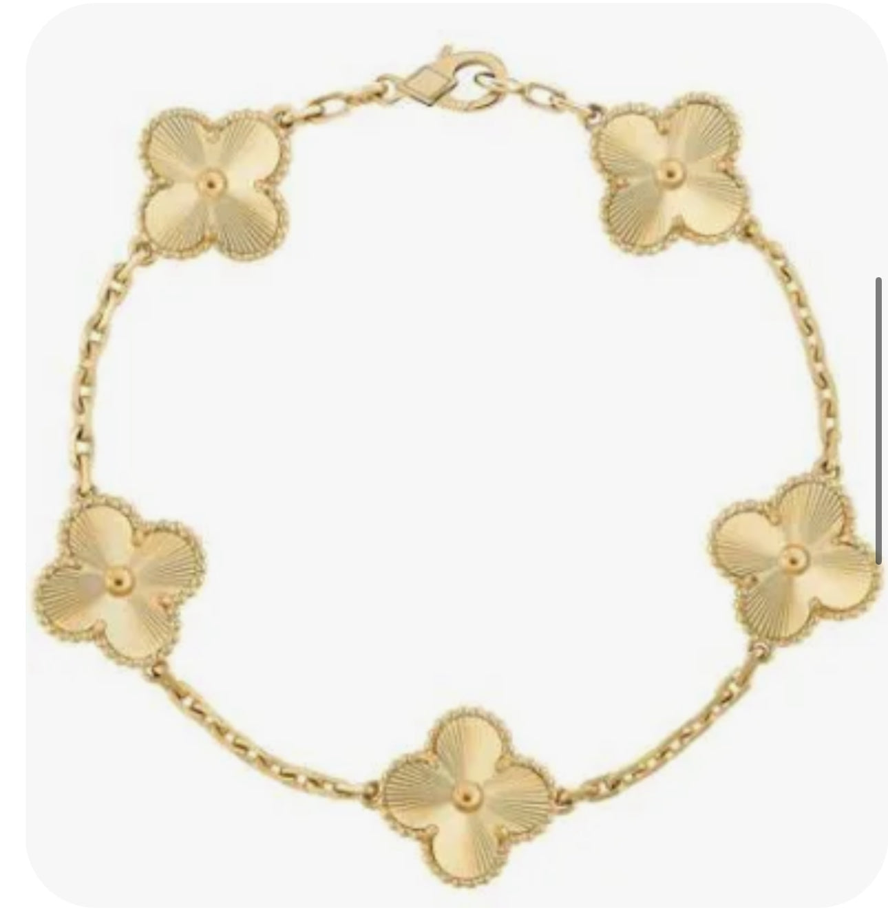 Flower bracelet gold