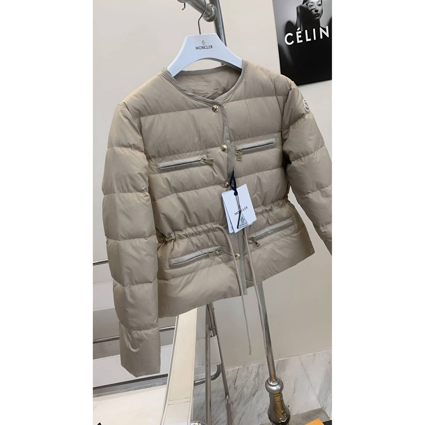 MONCLER COAT BEIGE