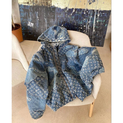 LV PATCHWORK DENIM JACKET
