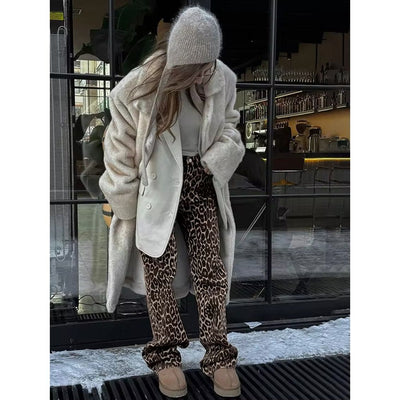 Leopard | Denim Straight Jeans