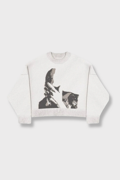 Hidden Face Knit Sweater