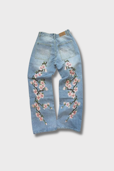 'Blossom' Embroidered Jeans