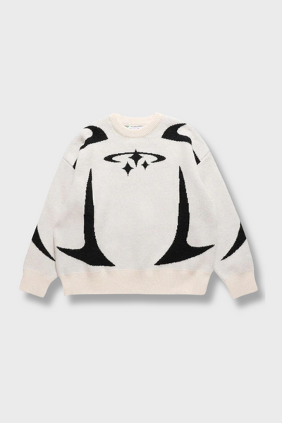 Y2K STARS KNITTED SWEATER