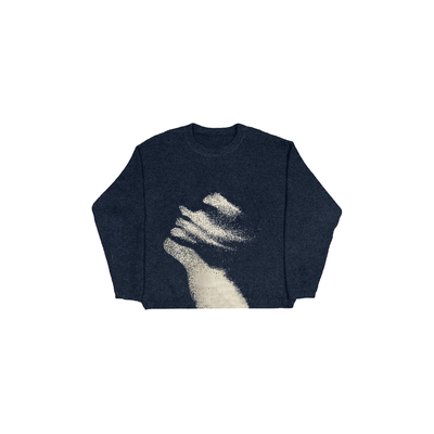 'Distorted' Graphic Knitted Sweater